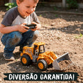 🚜 Trator Retroescavadeira Controle Remoto com Fumaça